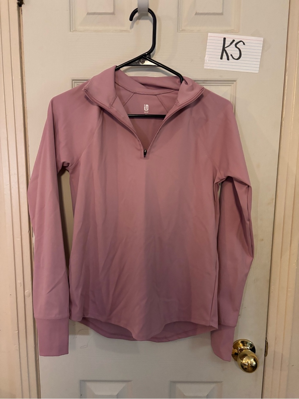 Ideology Women's 1/4 Zip Performance Top - Dusty Rose